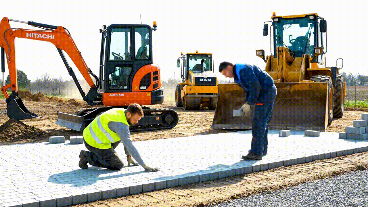 Animace stavebních prací